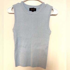 Truth Sky Blue Ribbed Tank Top